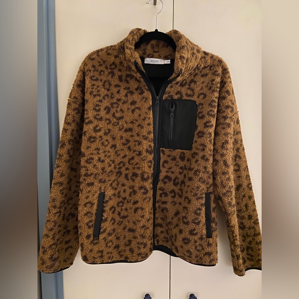 Ricki's Brown Leopard Fleece Jacket